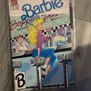 Marvel Barbie Comic with Pink and Blue Cover